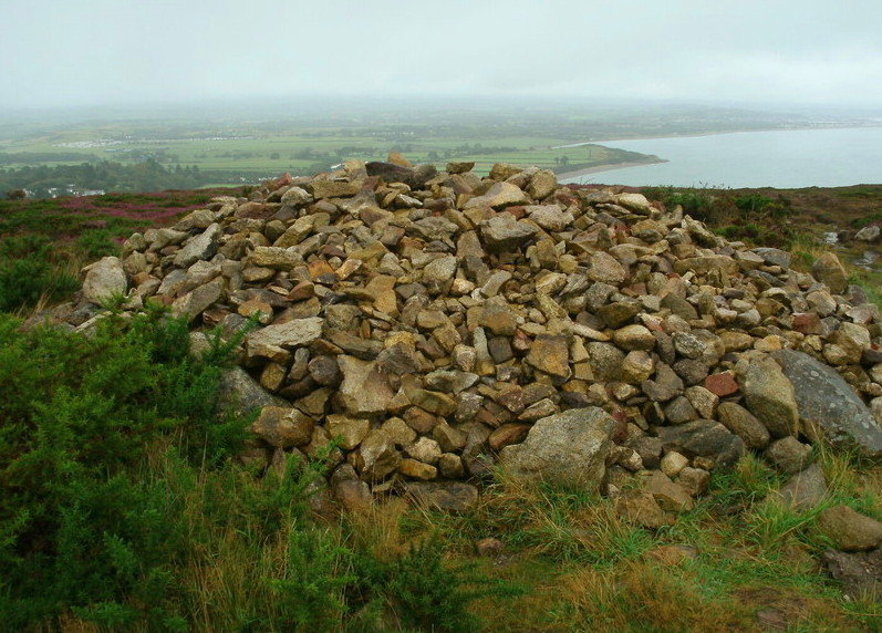 The cairn on top of Mynydd Tir-y-Cwmwd - SH328309.
