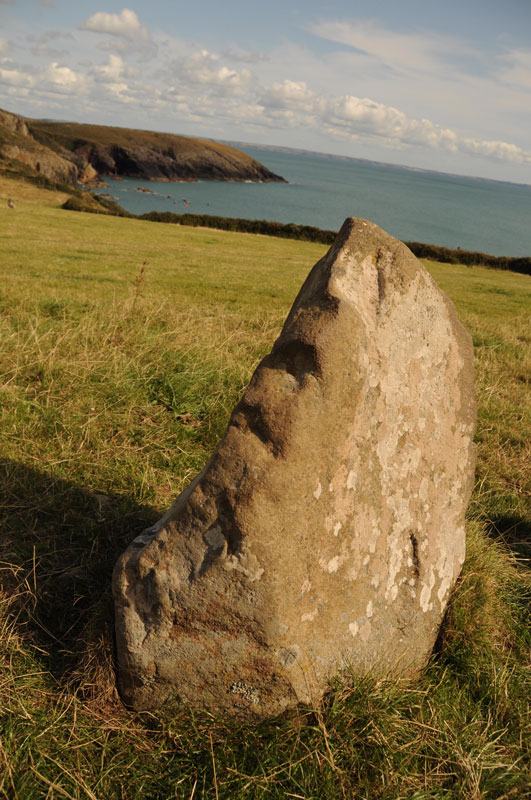 This stone sits in the same field as the others, half way up the western field boundary.