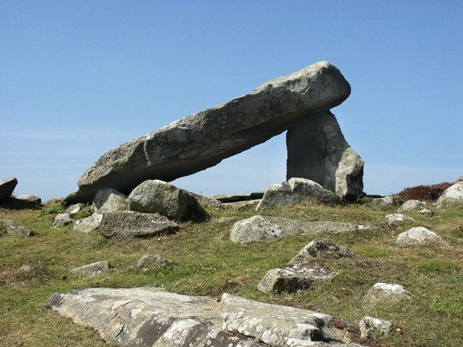 Coetan Arthur (Arthur's Quoit) lies on St David's head and is not to be confused with it's namesake near Newport. SM725280