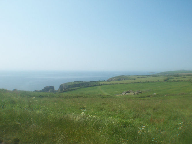 Site in Pembrokeshire (Sir Benfro) Wales
St Non's Chapel in the distance.