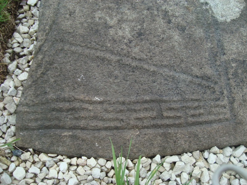 Another photo of the inscribed stone