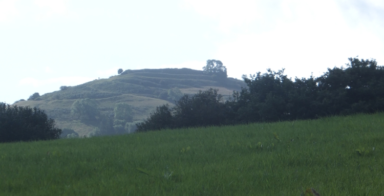 Castell Dinas from the north.