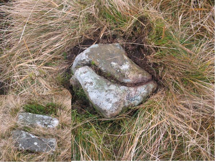 Ying And Yang stones uncovered 30/12/07 inset another pair of split stones at this site