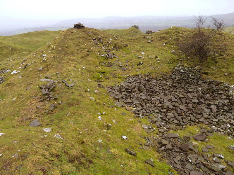 Castell Dinas, Part of the later castle of this 