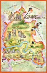 Ancient Oxfordshire Tea Towel